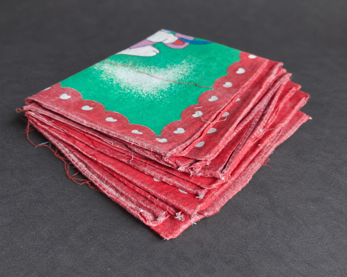 Vintage Tom and Jerry Printed Handkerchief Set of Six — view 3