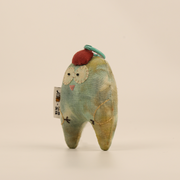 Handcrafted Linen Mint Chick Bag Charm – handmade linen animal bag charm by Brusion