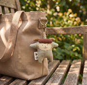 Handcrafted Linen Ivory Sheep Bag Charm – handmade linen animal bag charm by Brusion