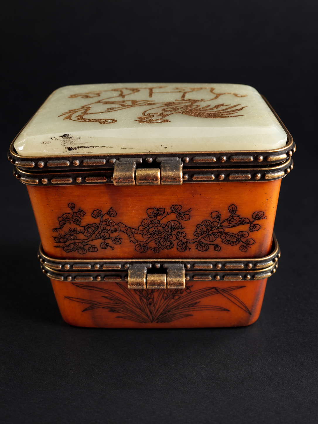 Engraved Double-Tier Trinket Box — view 4