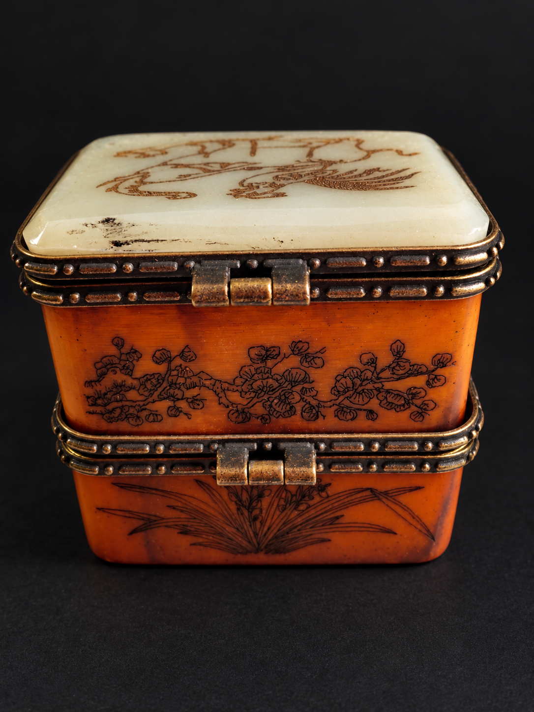 Engraved Double-Tier Trinket Box — view 5