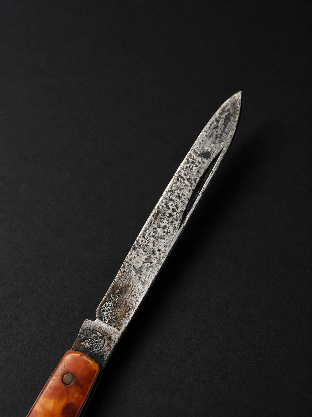 Amber-Marbled Folding Penknife — view 7