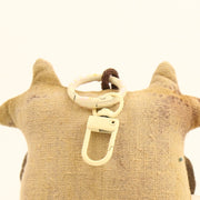 Handcrafted Linen Brown-Spotted Calf Bag Charm – handmade linen animal bag charm by Brusion