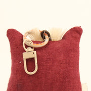 Handcrafted Linen Crimson Horse Bag Charm – handmade linen animal bag charm by Brusion