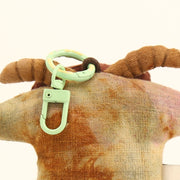 Handcrafted Linen Little Hat Monkey Bag Charm – handmade linen animal bag charm by Brusion