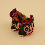 Guardian Tiger — Midnight (Mini) – handmade textile gift, main product view