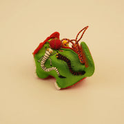 Hand-Sewn Linen Jade Tiger Mini Guardian – handmade product detail view 6