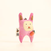 Handcrafted Linen Carrot Rabbit Bag Charm – handmade linen animal bag charm by Brusion
