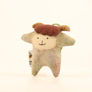Handcrafted Linen Ivory Sheep Bag Charm – handmade linen animal bag charm by Brusion
