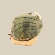 Handcrafted Linen Moss Green Sea Turtle Bag Charm – handmade linen animal bag charm by Brusion