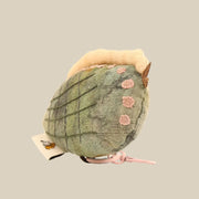 Handcrafted Linen Moss Green Sea Turtle Bag Charm – handmade linen animal bag charm by Brusion