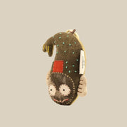 Handcrafted Linen Night-Eyed Pufferfish Bag Charm – handmade linen animal bag charm by Brusion