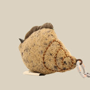 Handcrafted Linen Sand-Tone Sea Snail Bag Charm – handmade linen animal bag charm by Brusion