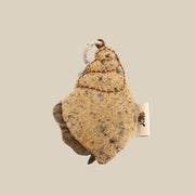 Handcrafted Linen Sand-Tone Sea Snail Bag Charm – handmade linen animal bag charm by Brusion