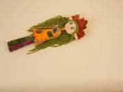 Kinya Forest Spirit Doll – side view showing shape and hand-stitched details