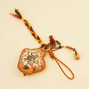 Mythical Monkey Bag Charm - Yellow Wisdom – side view showing shape and hand-stitched details