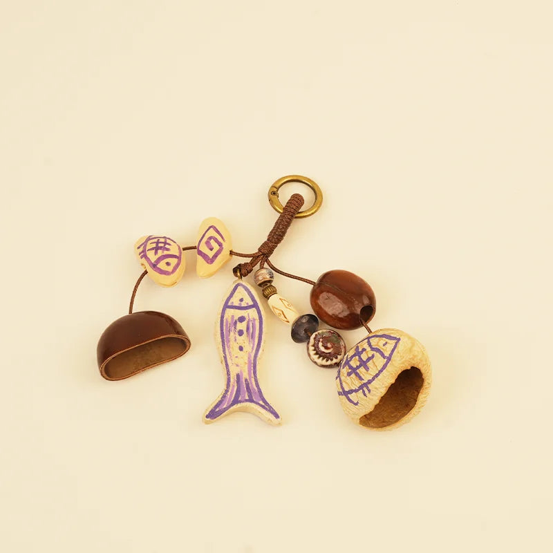 Nut Shell Wind Chime Collection - Lavender Dusk