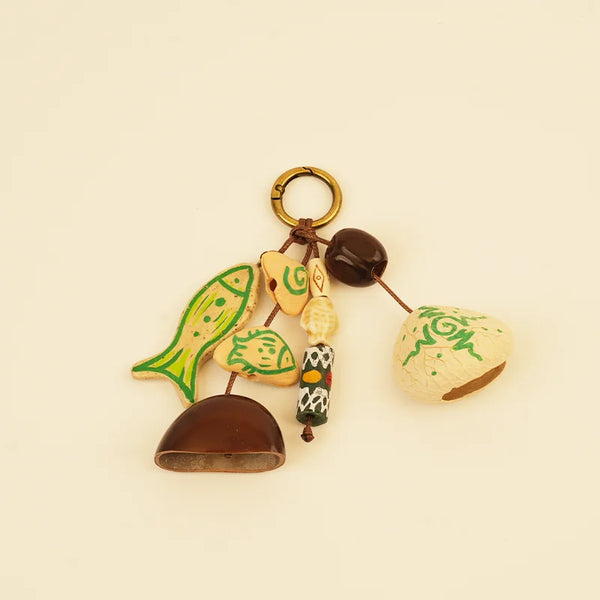 Nut Shell Wind Chime Collection - Moss Spirit