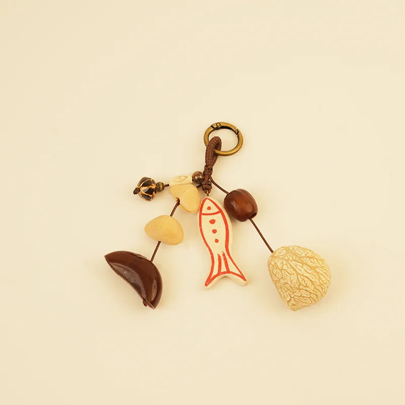 Nut Shell Wind Chime Collection - Berry Wine