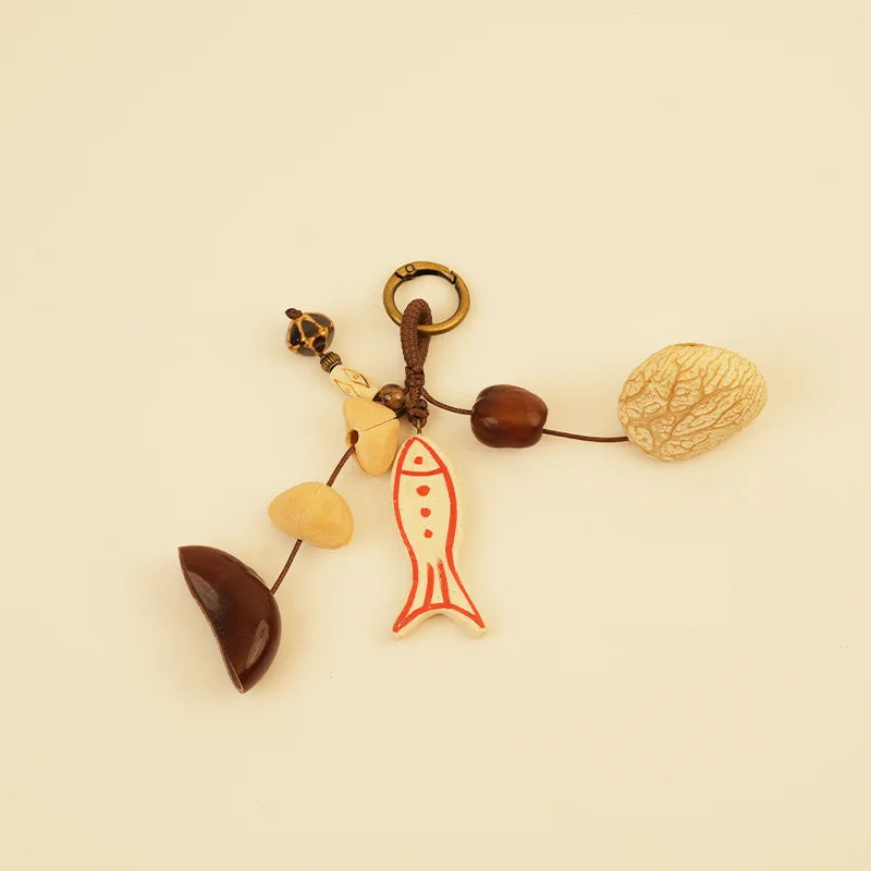 Nut Shell Wind Chime Collection - Berry Wine