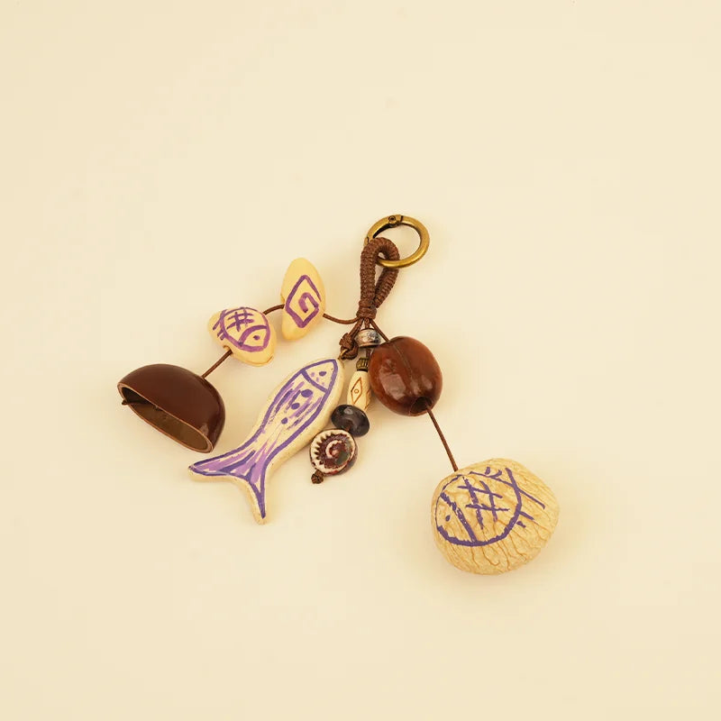 Nut Shell Wind Chime Collection - Lavender Dusk