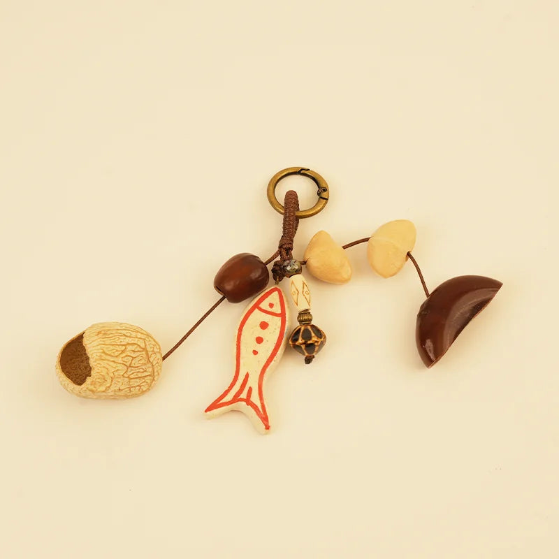 Nut Shell Wind Chime Collection - Berry Wine