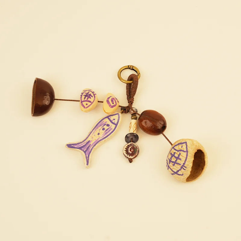 Nut Shell Wind Chime Collection - Lavender Dusk